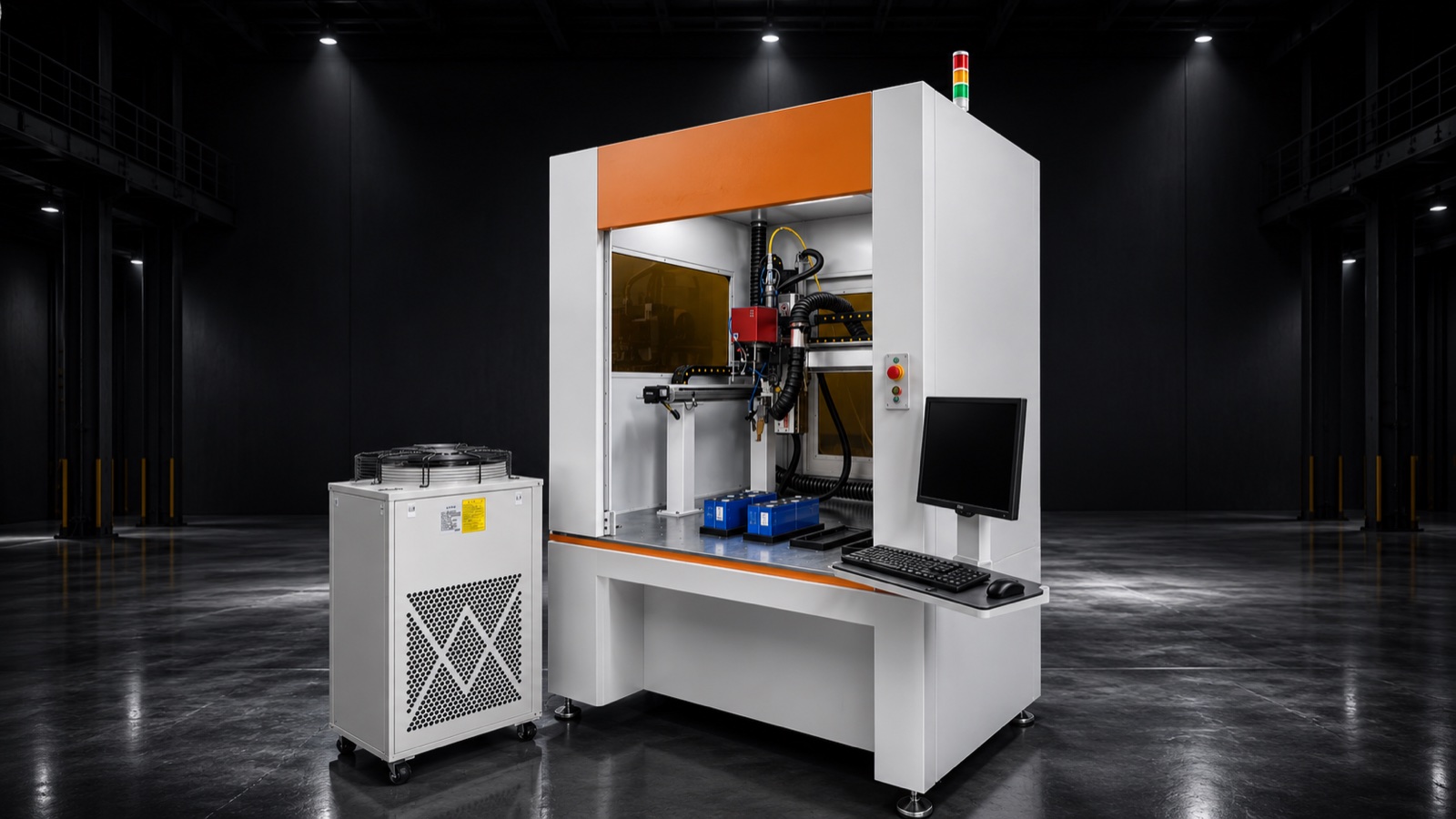 Laser Welding machine at the Enzolt production line